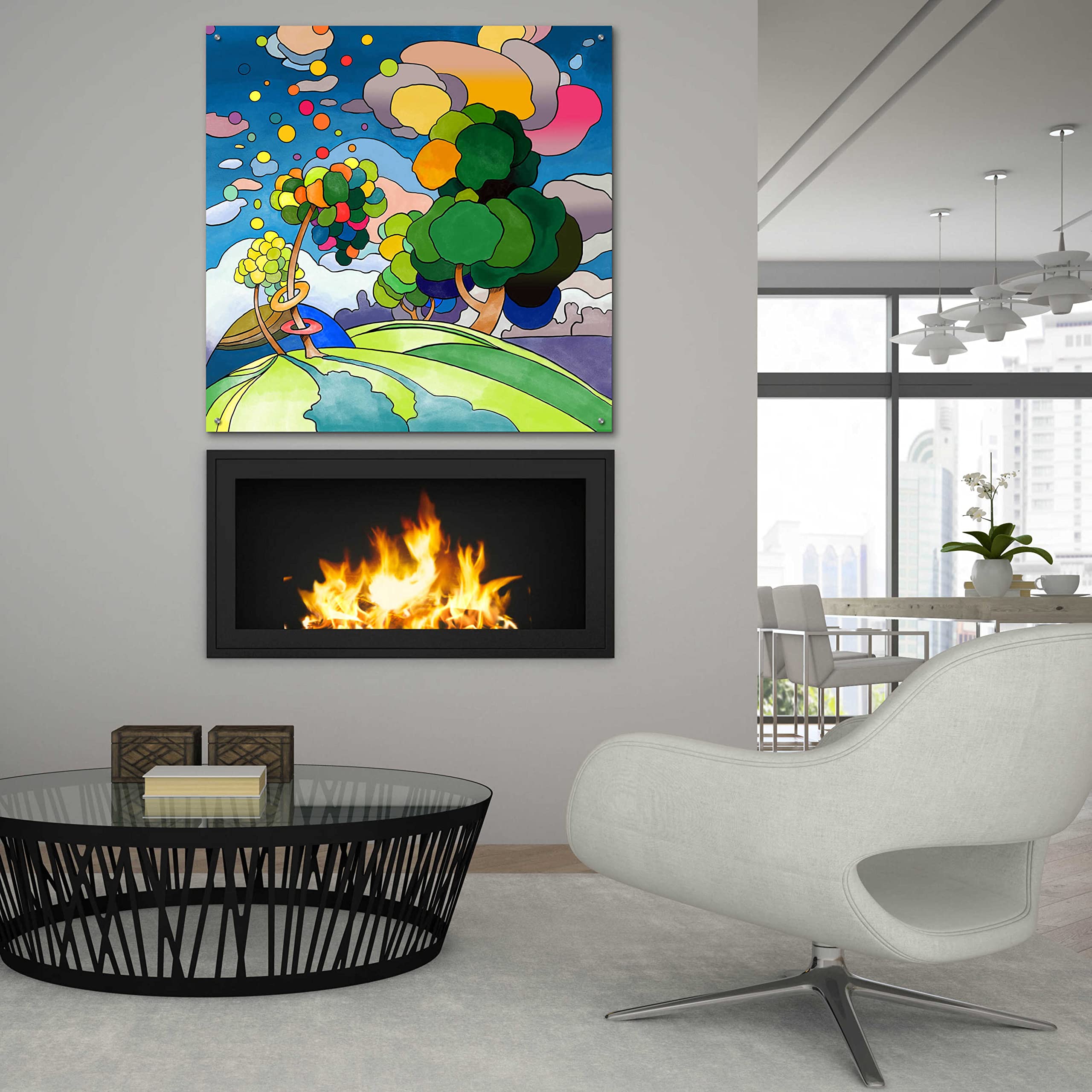 Amazon.com: Epic Art 'Pop Art Landscape 1019' by Howie Green